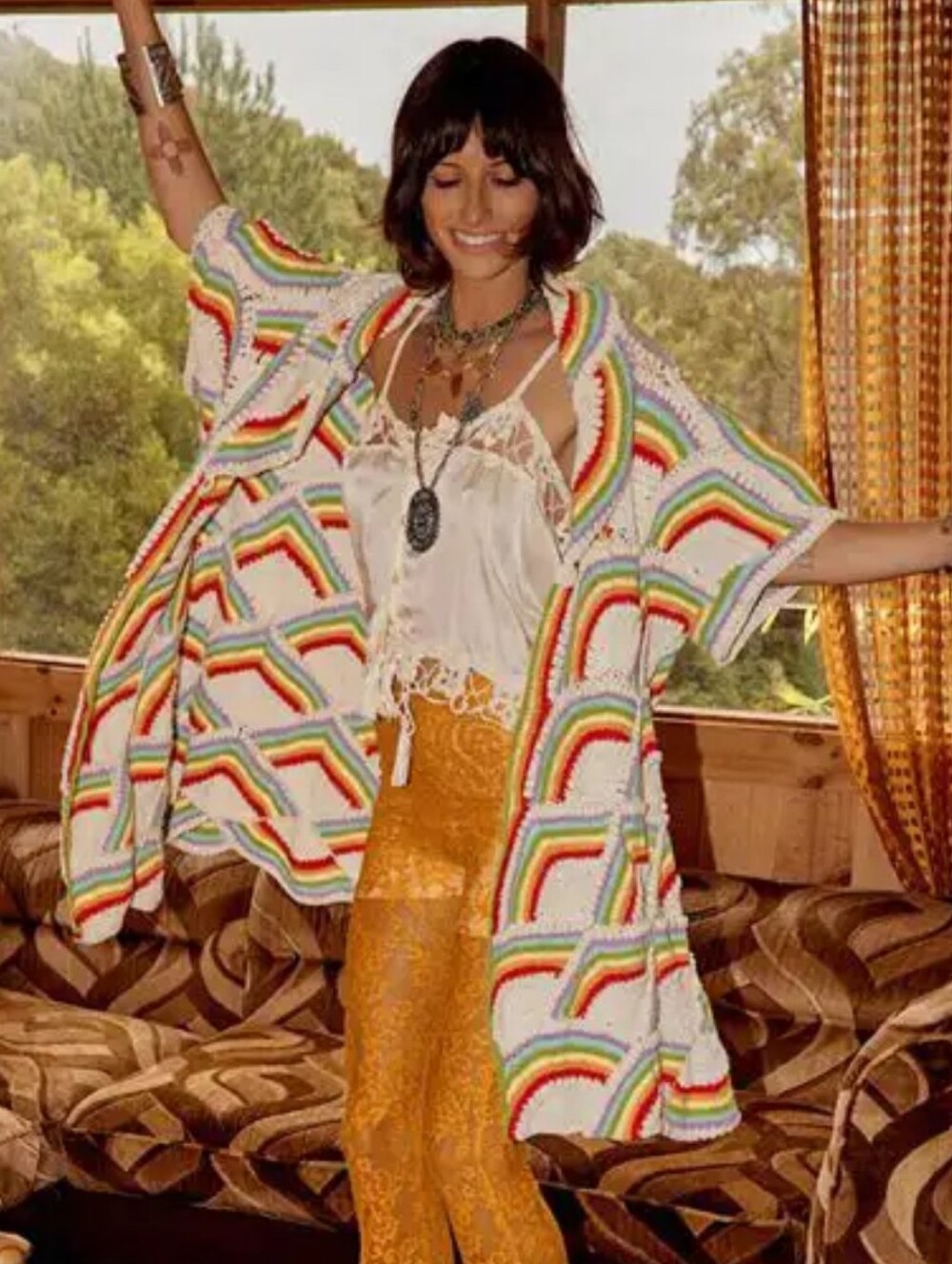 Chasing Unicorns Forever More Crochet Coat heirloom piece - Picture 4 of 17
